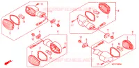 CLIGNOTANT pour Honda TRANSALP 700 ABS de 2010