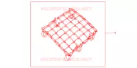 FILET BAGAGES NOIR pour Honda TRANSALP 700 ABS de 2010