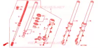 FOURCHE pour Honda TRANSALP 700 ABS de 2010