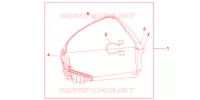 TOP CASE 45L (ON/OFF) pour Honda TRANSALP 700 ABS de 2010