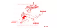 AUTOCOLLANTS pour Honda TRANSALP 700 ABS de 2010