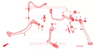 PEDALE   BEQUILLE LATERALE pour Honda TRANSALP 700 ABS de 2010