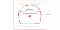 SAC INTERIEUR DE TOP CASE pour Honda TRANSALP 700 ABS de 2010