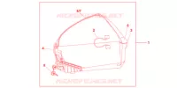 TOP CASE 45L SHASTA WHITE pour Honda TRANSALP 700 ABS de 2010