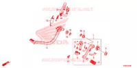 PEDALE pour Honda MSX 125 de 2013