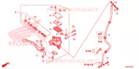 MAITRE CYLINDRE DE FREIN AVANT pour Honda MSX 125 de 2013