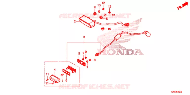 FEU ARRIERE Honda MOTO 125 MSX 2013  MSX125D