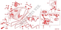 RESERVOIR A CARBURANT pour Honda CB 600 F HORNET ABS 34CV de 2013