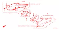 COUVERCLES LATERAUX pour Honda CROSSRUNNER 800 GREY de 2012