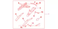 SUPPORTS VALISES pour Honda CROSSRUNNER 800 GREY de 2012