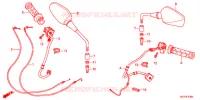 COMMODO   LEVIER   CABLE pour Honda CROSSRUNNER 800 GREY de 2012