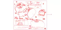 VALISES PEARL FADELESS WHITE pour Honda CROSSRUNNER 800 de 2012