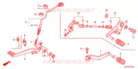 PEDALE pour Honda CROSSRUNNER 800 WHITE de 2012