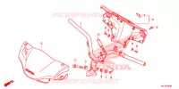 GUIDON   CARENAGE pour Honda ELITE 125 de 2014