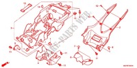 GARDE BOUE ARRIERE (CBR1000RA/SA) pour Honda CBR 1000 RR ABS BLANCHE de 2012