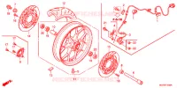 ROUE AVANT pour Honda CBR 1000 RR ABS BLANCHE de 2012