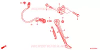 BEQUILLE pour Honda CBR 1000 RR ABS ROUGE de 2012