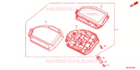 COMPTEUR pour Honda CBR 1000 RR FIREBLADE ABS VERMELHO de 2012