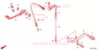 PEDALE pour Honda CBR 1000 RR FIREBLADE ABS VERMELHO de 2012
