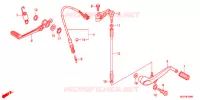 PEDALE pour Honda CBR 1000 RR ABS BLACK de 2012