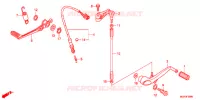 PEDALE pour Honda CBR 1000 RR ABS NOIRE de 2012