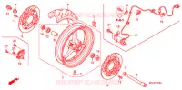ROUE AVANT pour Honda CBR 1000 RR ABS REPSOL de 2009