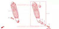 AMORTISSEUR ARRIERE pour Honda CB 500 de 2000