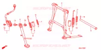BEQUILLE pour Honda CB 500 de 2000