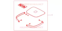 GARNITURES TOP CASE NH1 pour Honda CB 500 de 2000