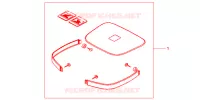 GARNITURES TOP CASE R218 pour Honda CB 500 de 2000