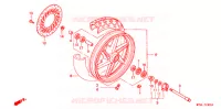 ROUE AVANT pour Honda CB 500 de 2000