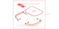 GARNITURES TOP CASE BRUT pour Honda CB 500 34HP de 2000