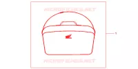 SAC INTERIEUR DE TOP CASE pour Honda CB 500 34HP de 2000