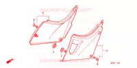 COUVERCLES LATERAUX pour Honda CB 500 de 2000