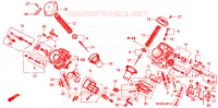 CARBURATEUR (PIECES CONSTITUTIVES) pour Honda SHADOW VT 750 de 2001