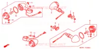 CLIGNOTANT pour Honda SHADOW VT 750 de 2001