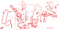 COMMODO   LEVIER   CABLE pour Honda CB 1300 ABS FAIRING de 2005