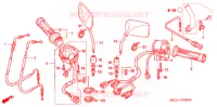 COMMODO   LEVIER   CABLE pour Honda CB 1300 ABS, TETE DE FOURCHE de 2005