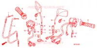 COMMODO   LEVIER   CABLE pour Honda CB 1300 ABS FAIRING de 2008