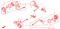 CLIGNOTANT pour Honda BLACK WIDOW 750 de 2002
