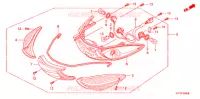 FEUX ARRIERE pour Honda SH 125 S TOP CASE de 2009