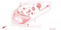 PHARE pour Honda SH 125 S TOP CASE de 2009