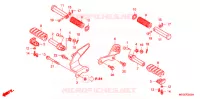 REPOSE PIED (EXCEPT KO) pour Honda SHADOW VT 750 de 2008