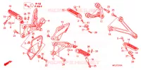 REPOSE PIED pour Honda CBR 1000 RR FIREBLADE de 2009