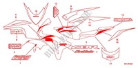 AUTOCOLLANTS (2) pour Honda CBR 1000 RR FIREBLADE de 2009