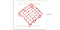FILET BAGAGES NOIR pour Honda CBR 125 de 2009