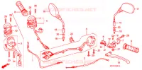 LEVIER DE GUIDON   CABLE   COMMODO (CBR125RW7/RW9/RWA) pour Honda CBR 125 de 2009