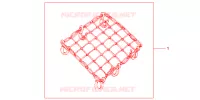 FILET BAGAGES NOIR pour Honda CBR 125 de 2009