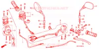 LEVIER DE GUIDON   CABLE   COMMODO (CBR125RW7/RW9/RWA) pour Honda CBR 125 de 2009