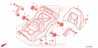 SELLE pour Honda GL 1800 GOLD WING ABS AIRBAG PRETO de 2014